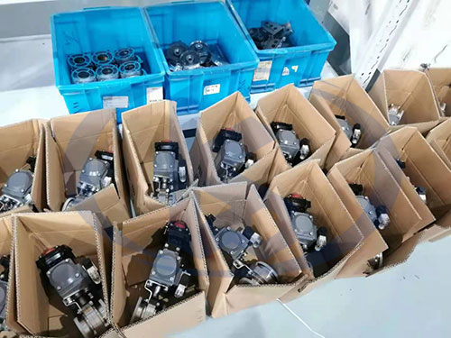 氣動衛(wèi)生級蝶閥打包圖