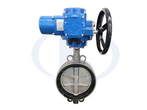 不銹鋼電動(dòng)對(duì)夾蝶閥